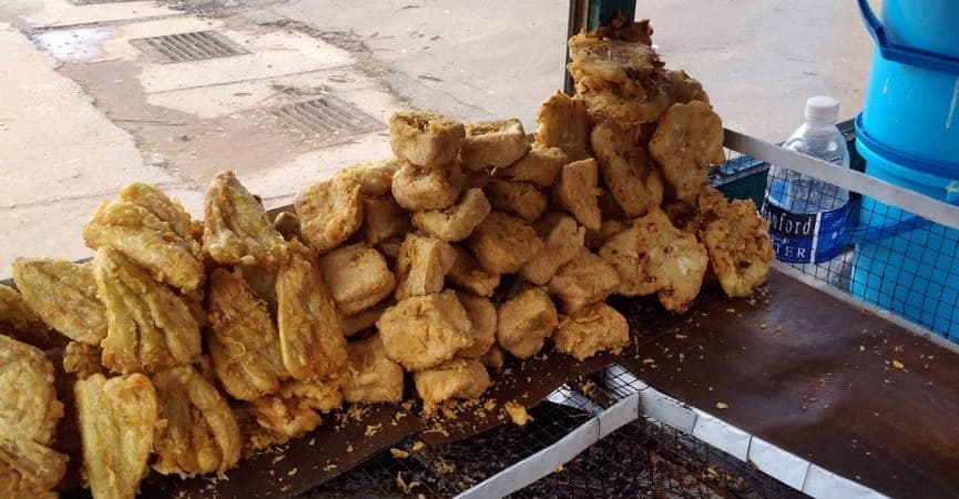 gorengan di goreng campur plastk