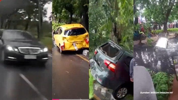 Viral Kecelakaan Mercy di Surabaya