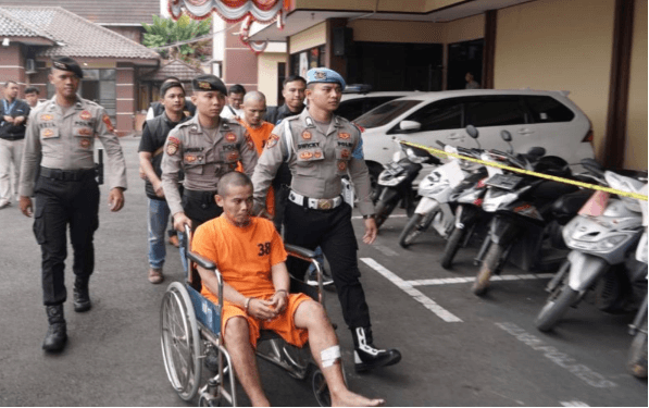Tasikmalaya , Polisi Tembak Residivis Spesialis Maling Motor