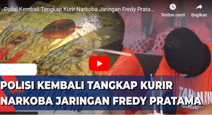 Kurir Narkoba Jaringan Fredy Pratama Kembali Di Tangkap Polisi