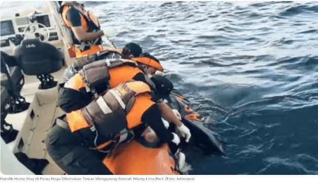 Pemilik Home Stay di Pulau Hoga Ditemukan Tewas Mengapung Setelah Hilang Lima Hari