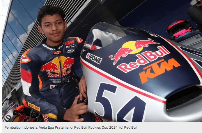 Veda Ega Pratama Raih Podium Perdana di Red Bull Rookies Cup Austria 2024, Hadiah Ultah untuk Indonesia